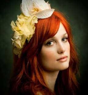 Ginger Hair Color Style for Hot Bride Fashion Design image