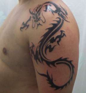 3D Arm Dragon Tattoo Pictures image