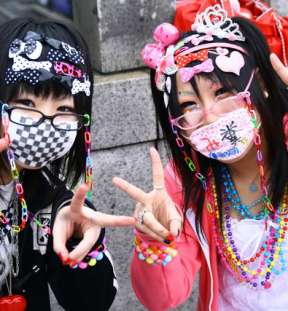 Many fashion styles around the word originated from Harajuku image