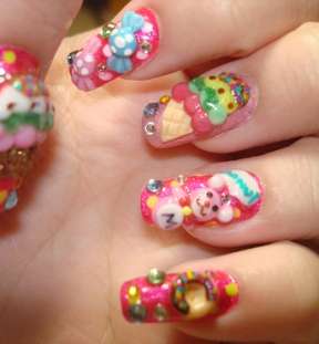 3D Acrylic Nail Art Designs New Trends image