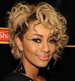 Trendy Short Curly Hairstyle from Keri Hilson image