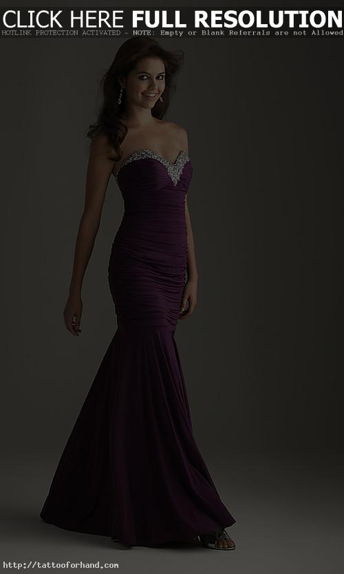 Night Moves Elegant Strapless Sweetheart Dress