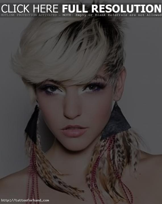 Trendy Short Back and White Layered Hairstyles 2013