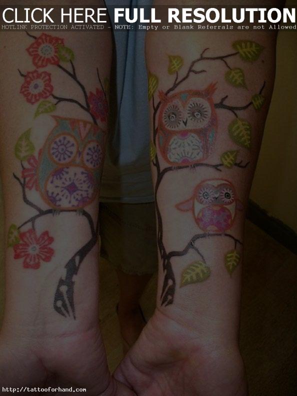 Tattoos of Owls give Wisdom to Body Art