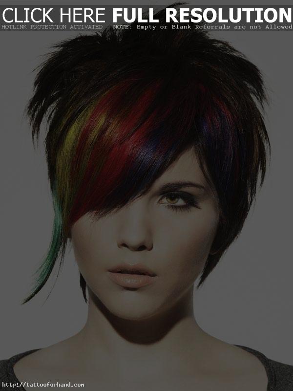 Short Colorful Punk Hair Styles