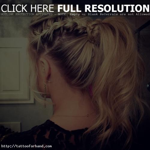 Pretty braid ponytail hairstyles Ponytail Hairstyles Pictures Ponytail