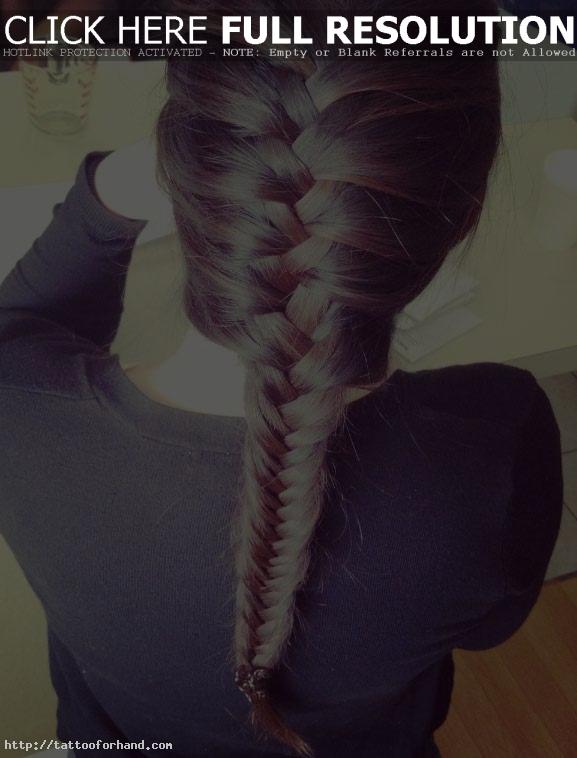 French Fishtail Braid Hairstyles & How to Style French Fishtail Braid