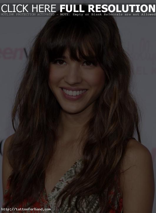 2013 Relaxed Long Curly Hairstyle with Bangs