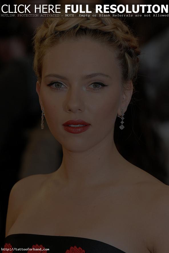 Scarlett Johansson’s halo braid celebrity hair and hairstyles