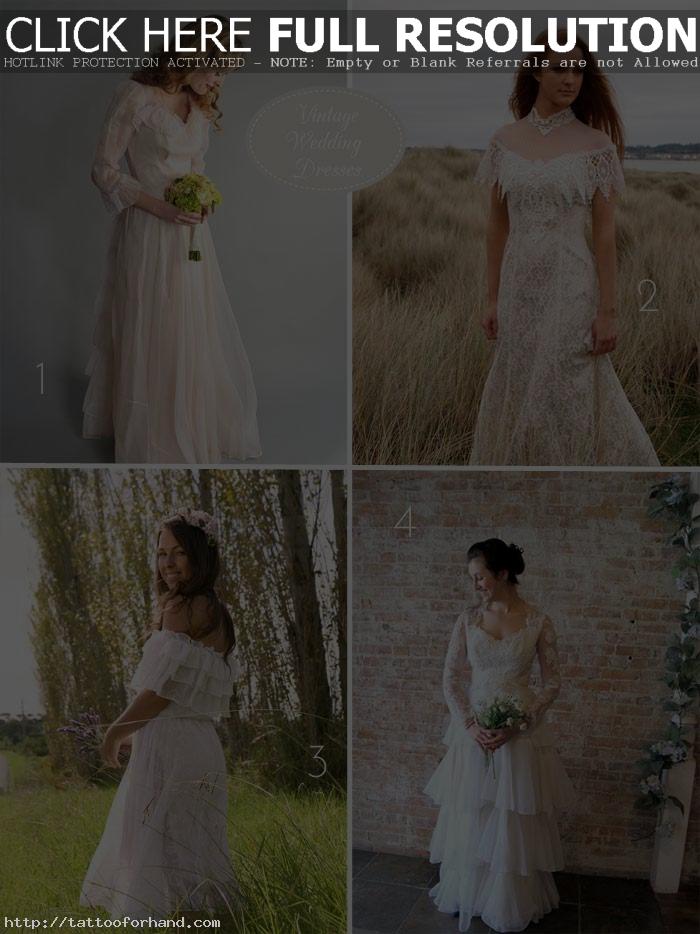 Vintage Wedding Dresses From Etsy