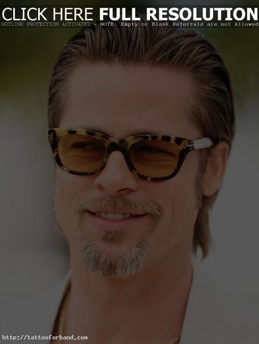 Life Premiere Brad Pitt Slicked Back Hairstyle