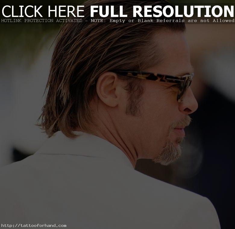 Brad Pitt with a Long Slicked Back Hairstyle at The Tree of Life