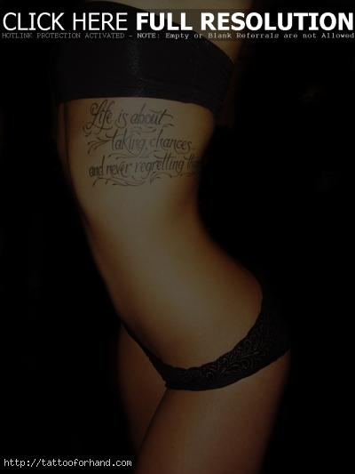 short life quotes for girls tattoos