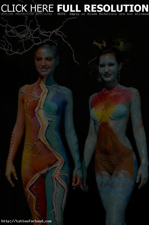 Creative Full Body Paint for Women