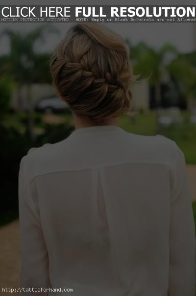 Intricate halo braided hairstyle