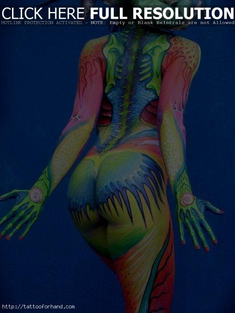 Full Body Painting Horror Body Painting