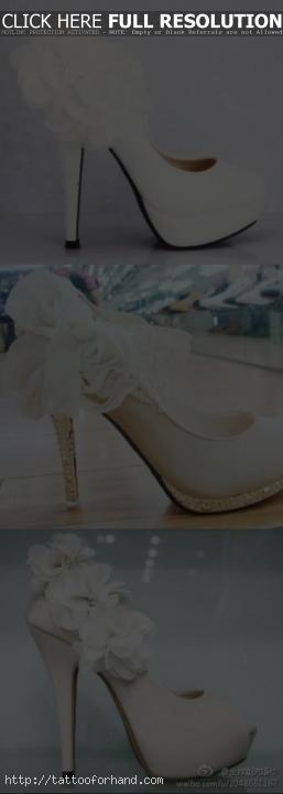 White Wedding Heel Shoes -pin My Wedding Pinterest Shoes Photos