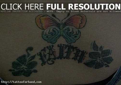 Large Lower Back Temporary Tattoos